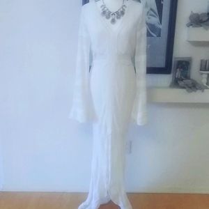 WHITE Maxi Sweater Dress By Venus